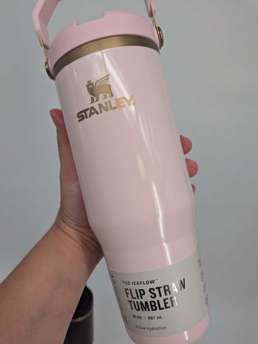 New Stanley The IceFlow Flip Straw Tumbler 30 OZ pink blossom Gloss Fall 2026